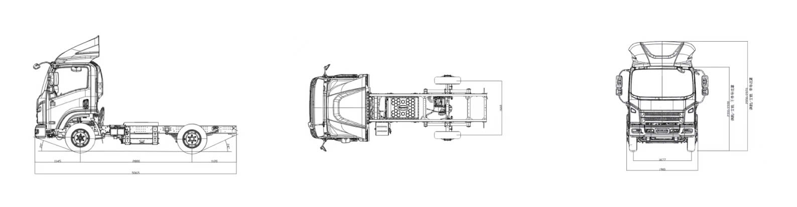 Pure Electric Light Truck Chassis 5T Pure Electric Light Truck Chassis 5T